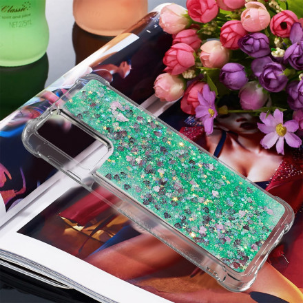Samsung Galaxy A32 5G Glitter Case com Lanyard