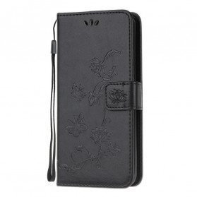 Samsung Galaxy A32 5G Case Butterflies e Flores com CordÃ£o