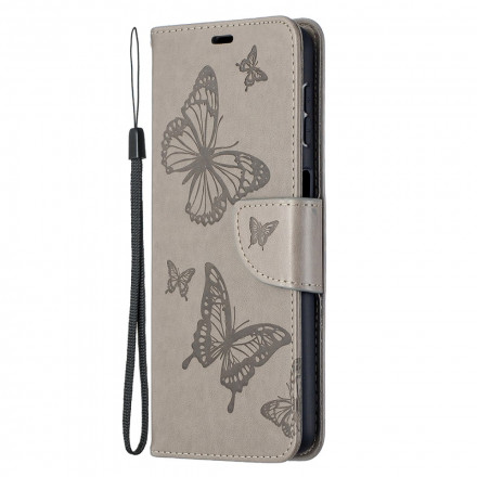 Samsung Galaxy A32 5G Case Butterflies in Flight with Strap