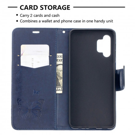 Samsung Galaxy A32 5G Case The Butterflies in Flight with Strap