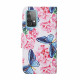 Samsung Galaxy A52 5G Case Floral Butterflies Lanyard