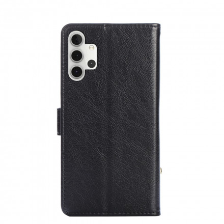 Samsung Galaxy A32 5G Capa de carteira com fecho de correr