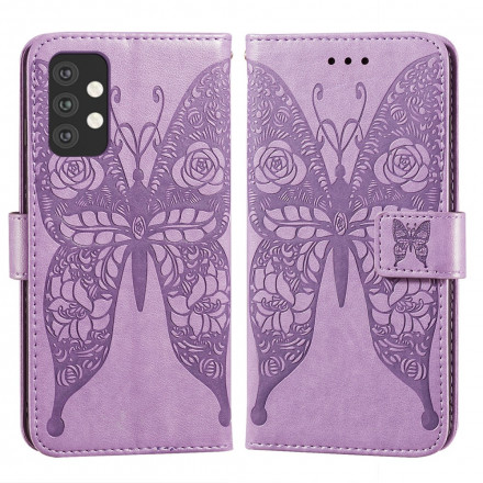 Samsung Galaxy A32 5G Case Butterflies Flower Pattern