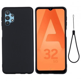 Samsung Galaxy A32 5G Capa de Silicone Líquido com Cordão