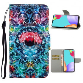 Samsung Galaxy A52 5G Capa de cinta Flashy Mandala