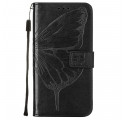 Samsung Galaxy A52 5G Capa de design Butterfly com correia