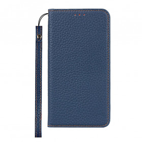 Tampa Flip Cover Google Pixel 4a Couro Lychee Genuine Strap