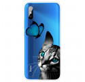 Xiaomi Redmi 9A Case Cat and Butterfly