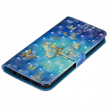 Xiaomi Redmi Note 8T Capa Gold Butterfly