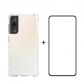 Capa Samsung Galaxy S21 Ultra 5G e Combo de vidro temperado ENKAY