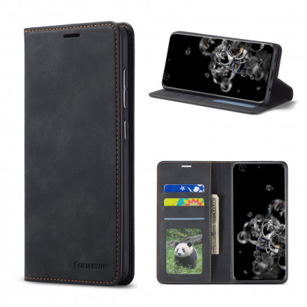 Capa Flip Capa Samsung Galaxy S21 Plus 5G Efeito Couro FORWENW