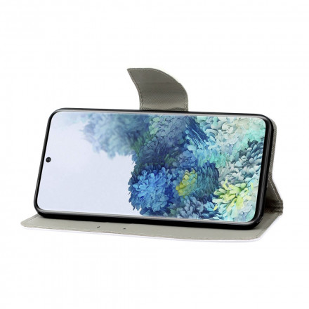 Samsung Galaxy S21 Ultra 5G Capa de variações Butterfly Strap