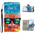 Samsung Galaxy S21 Ultra 5G Cat Live It Strap Case