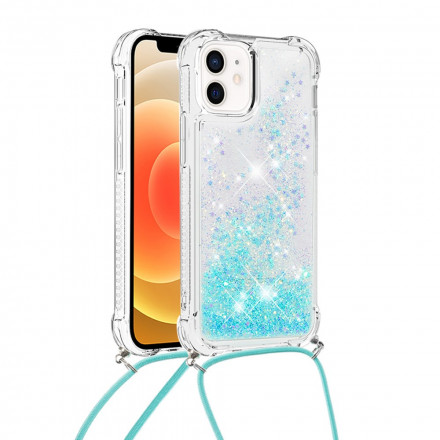 iPhone 12 Mini Glitter & String Case