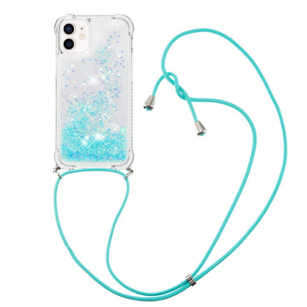 iPhone 12 Mini Glitter & String Case