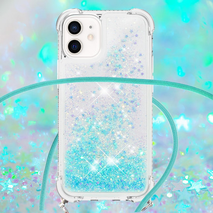 iPhone 12 Mini Glitter & String Case