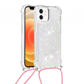 iPhone 12 Mini Glitter & String Case