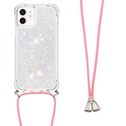 iPhone 12 Mini Glitter & String Case