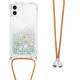 Capa iPhone 12 Mini Glitter e Cordão