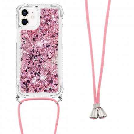 iPhone 12 Mini Glitter & String Case