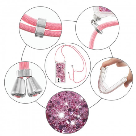 iPhone 12 Mini Glitter & String Case