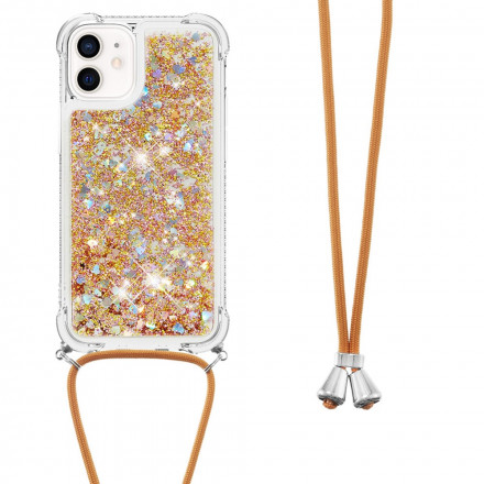 iPhone 12 Mini Glitter & String Case