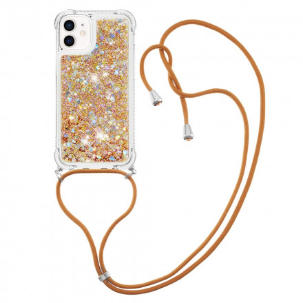 iPhone 12 Mini Glitter & String Case