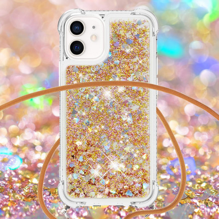iPhone 12 Mini Glitter & String Case