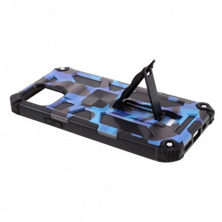 iPhone 12 / 12 Pro Camuflagem Capa de Camuflagem Stand Removível