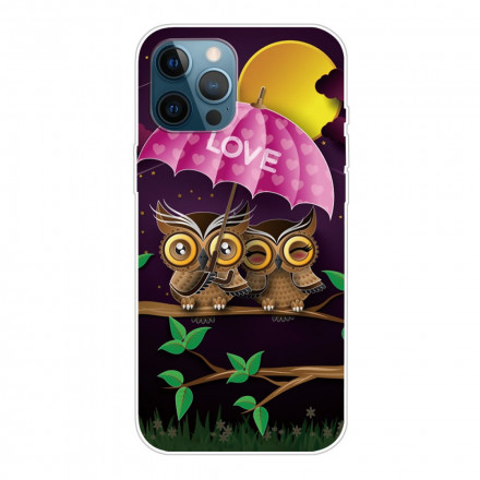 iPhone 12 / 12 Pro Flexible Case Love Owls