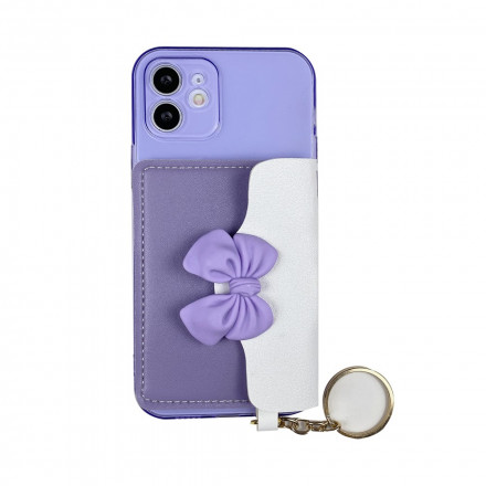 Porta-Chaves da capa do iPhone 12 / 12 Pro Card Case Keychain