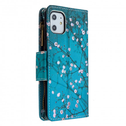 Capa para iPhone 11 Zip Pocket Tree