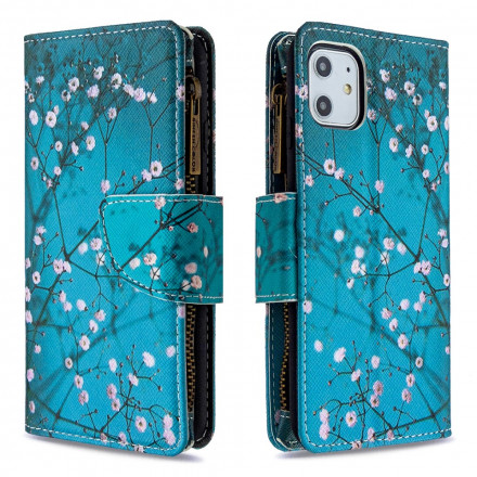 Capa para iPhone 11 Zip Pocket Tree