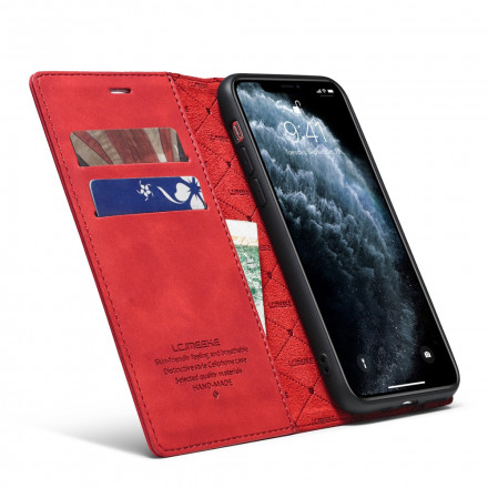Tampa Flip Cover iPhone 11 LC.IMEEKE Efeito Couro