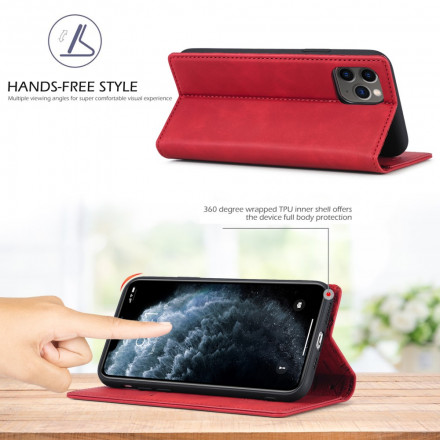 Tampa Flip Cover iPhone 11 LC.IMEEKE Efeito Couro