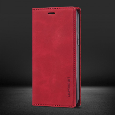 Tampa Flip Cover iPhone 11 LC.IMEEKE Efeito Couro