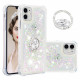 iPhone 11 Glitter Case com Anel de Diamante