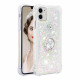 iPhone 11 Glitter Case com Anel de Diamante