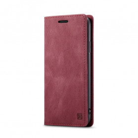 Tampa Flip Cover iPhone 11 Tecnologia RFID com efeito de pele