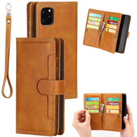 iPhone 11 Pro Capa de couro multi-funcional Split