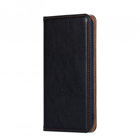 Tampa Flip Cover Xiaomi Redmi 9C estilo Vintage em Pele