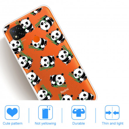 Xiaomi Redmi 9C Capa Pandas Pequena