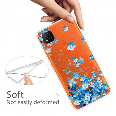 Xiaomi Redmi 9C Capa azul florido