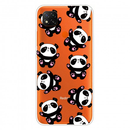 Xiaomi Redmi 9C Case Top Pandas Fun