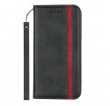 Tampa Flip Cover iPhone 11 Pro Leather Effect Two-tone with Strap