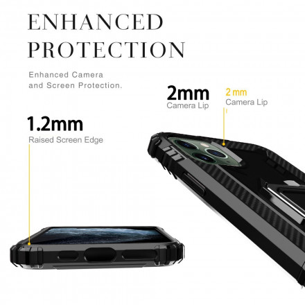 iPhone 11 Pro Max Ring e capa de fibra de carbono
