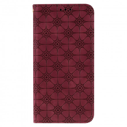 Tampa Flip Cover Xiaomi Redmi 9C Flores Barrocas