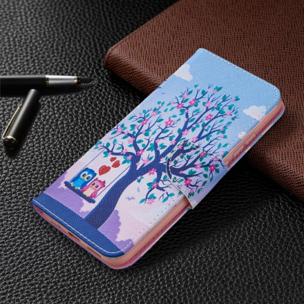 Xiaomi Redmi 9C Cover Owls On The Swing