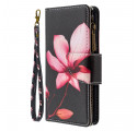 Capa para iPhone 11 Pro Max Zipped Pocket Flower