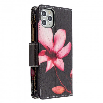 Capa para iPhone 11 Pro Max Zipped Pocket Flower